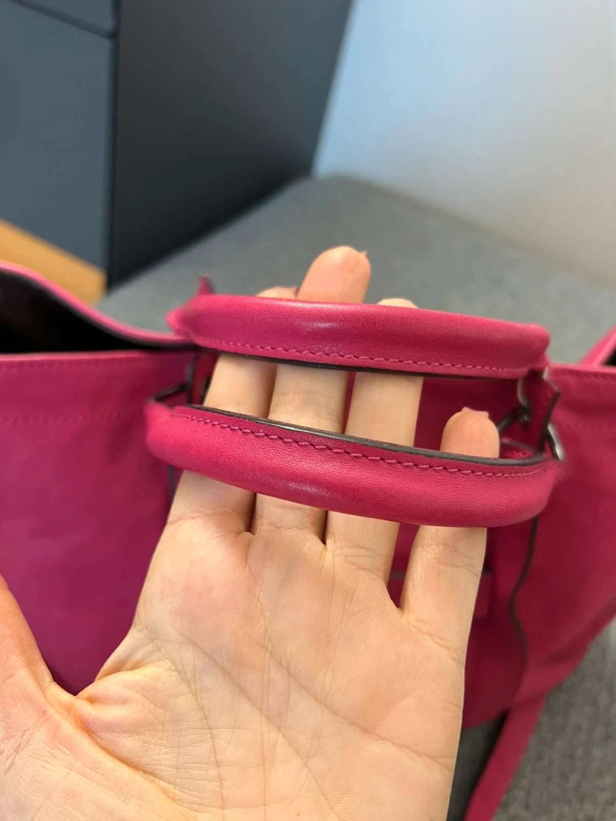 Longchamp 3D fuchsia leather big bag - view 5