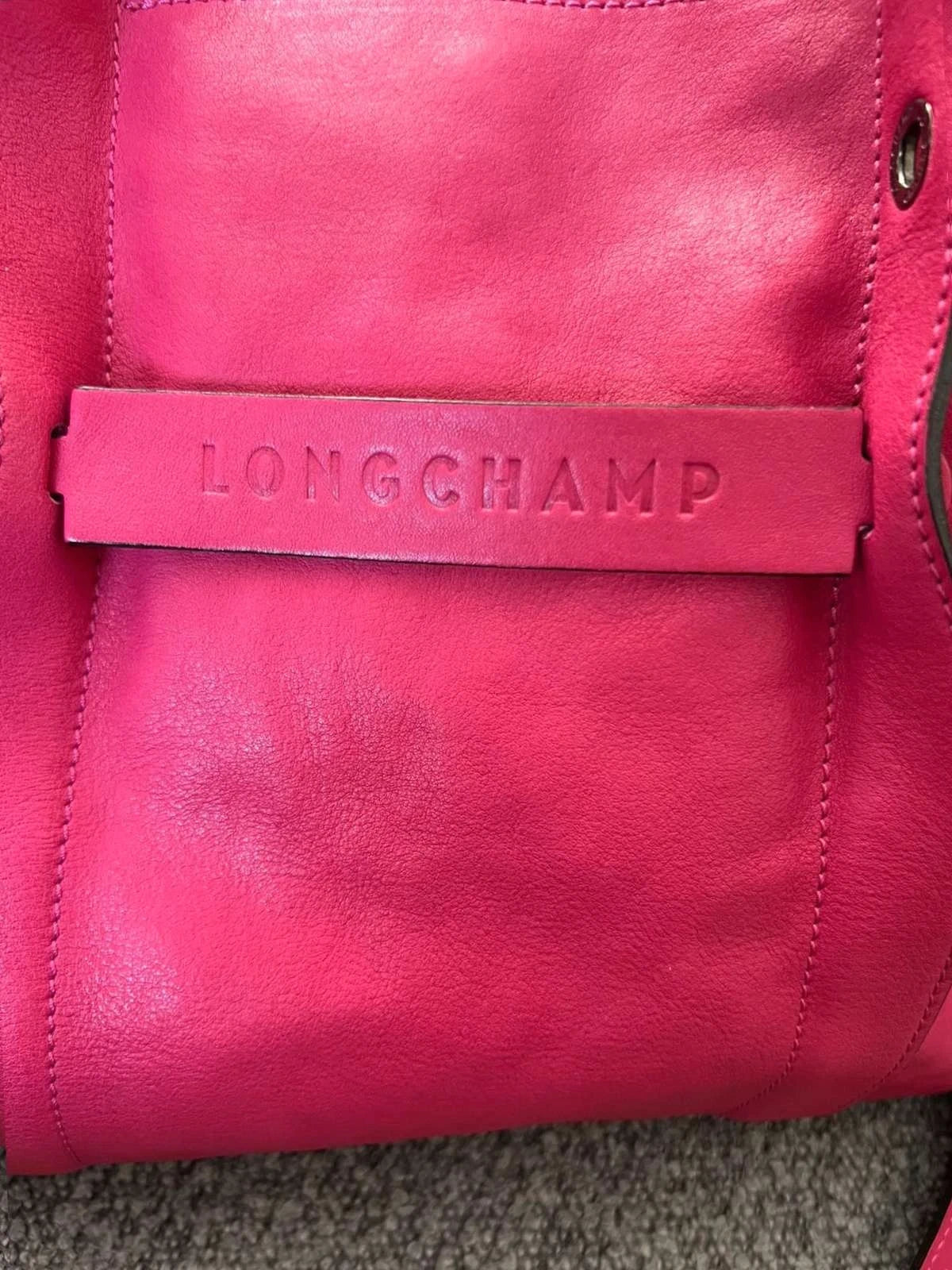 Longchamp 3D fuchsia leather big bag - view 3