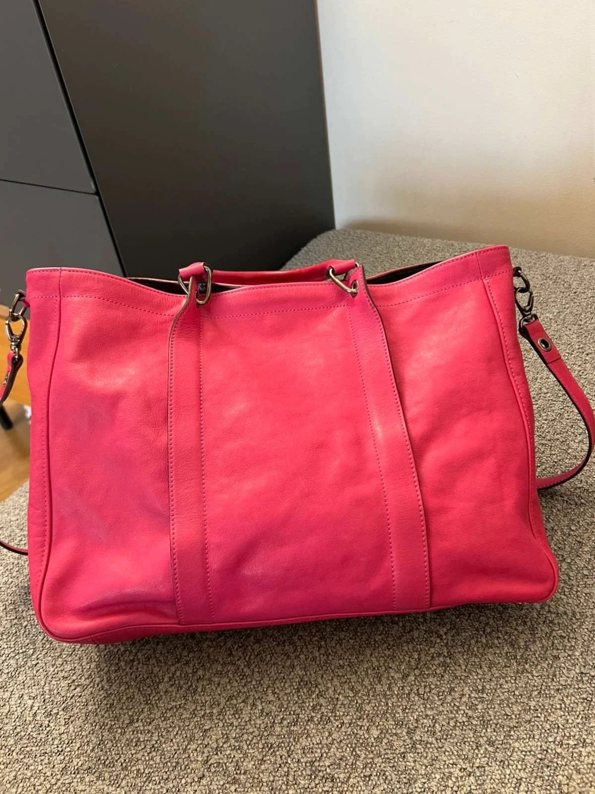 Longchamp 3D fuchsia leather big bag - view 8