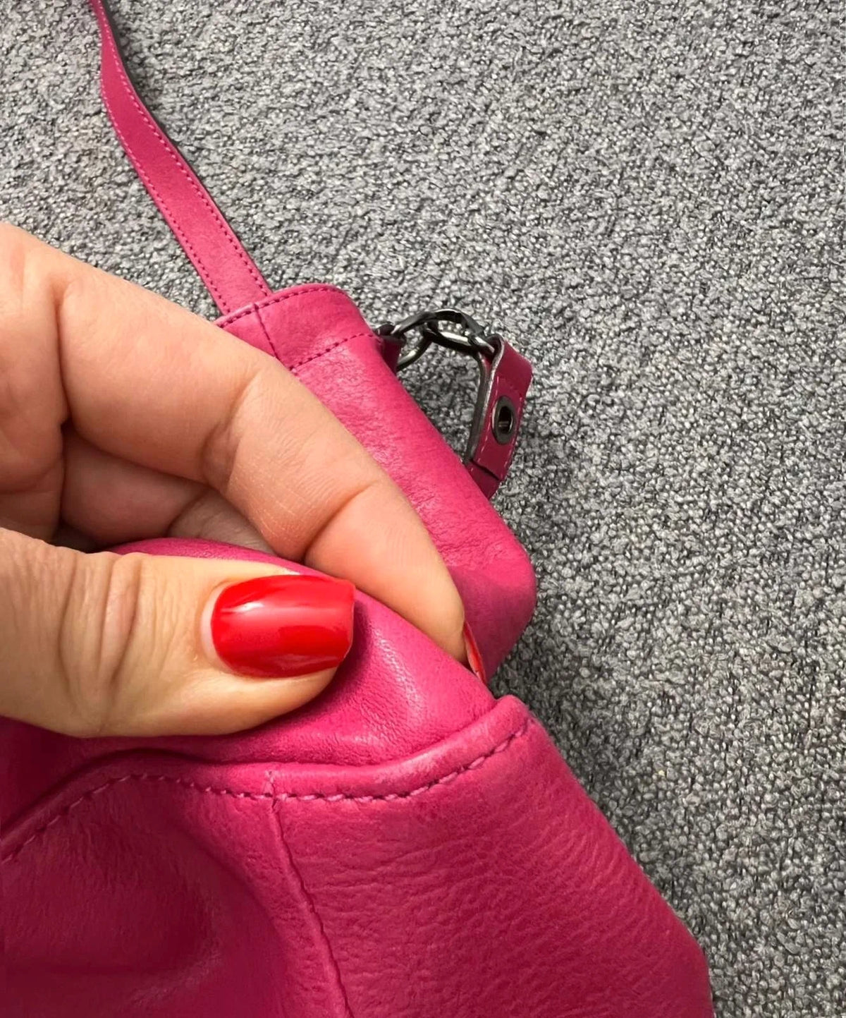 Longchamp 3D fuchsia leather big bag - view 12