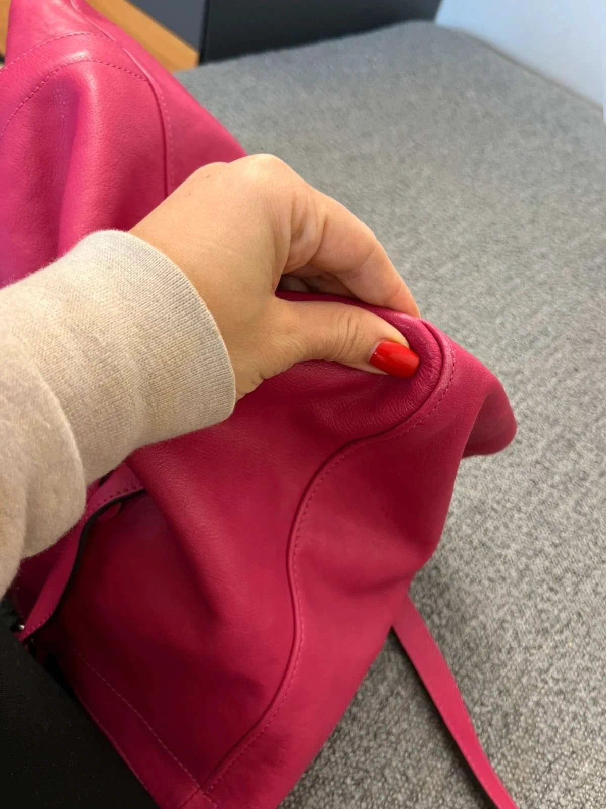 Longchamp 3D fuchsia leather big bag - view 13