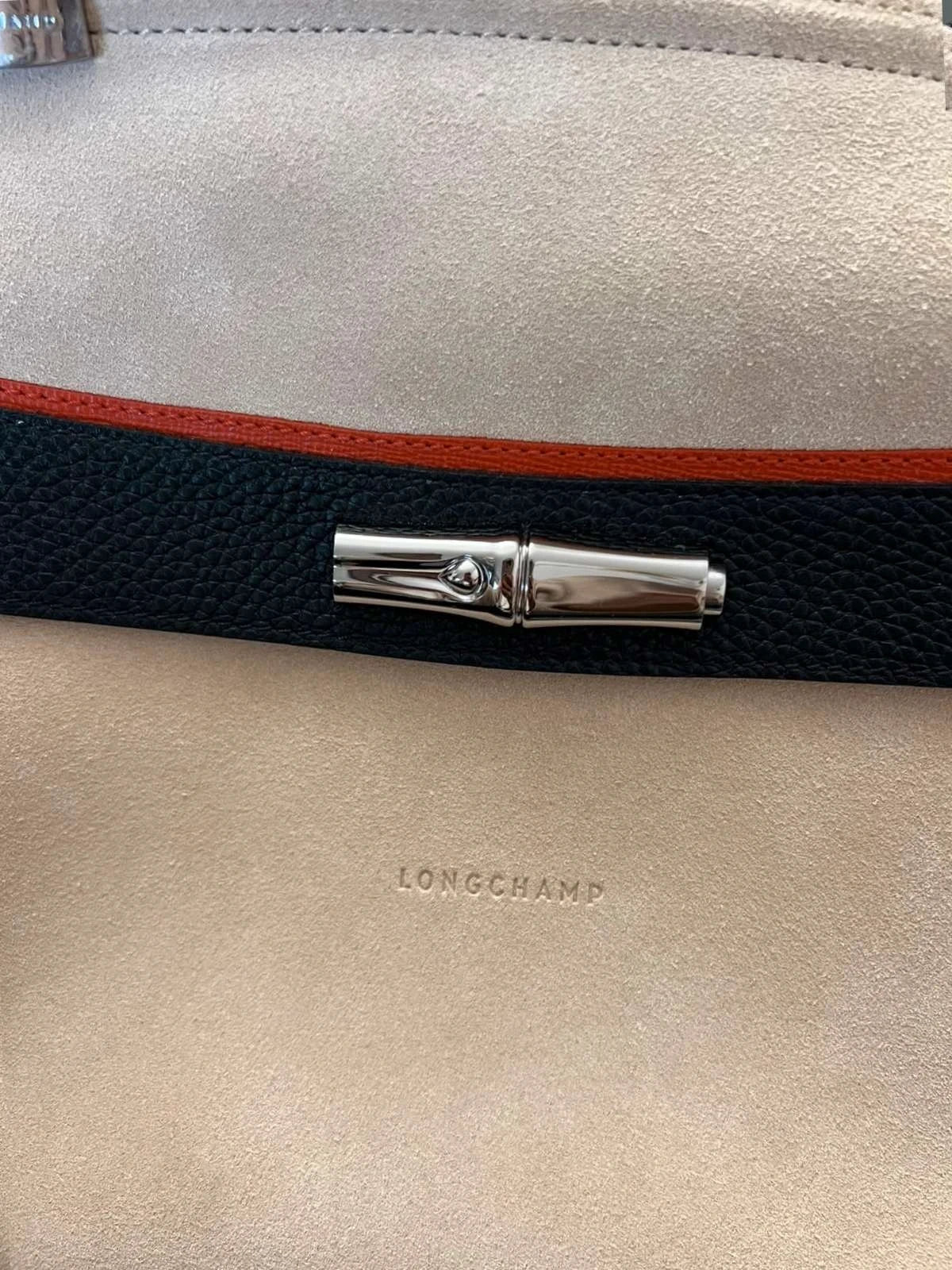 Longchamp Madeleine Tribu new suede leather bag - view 5