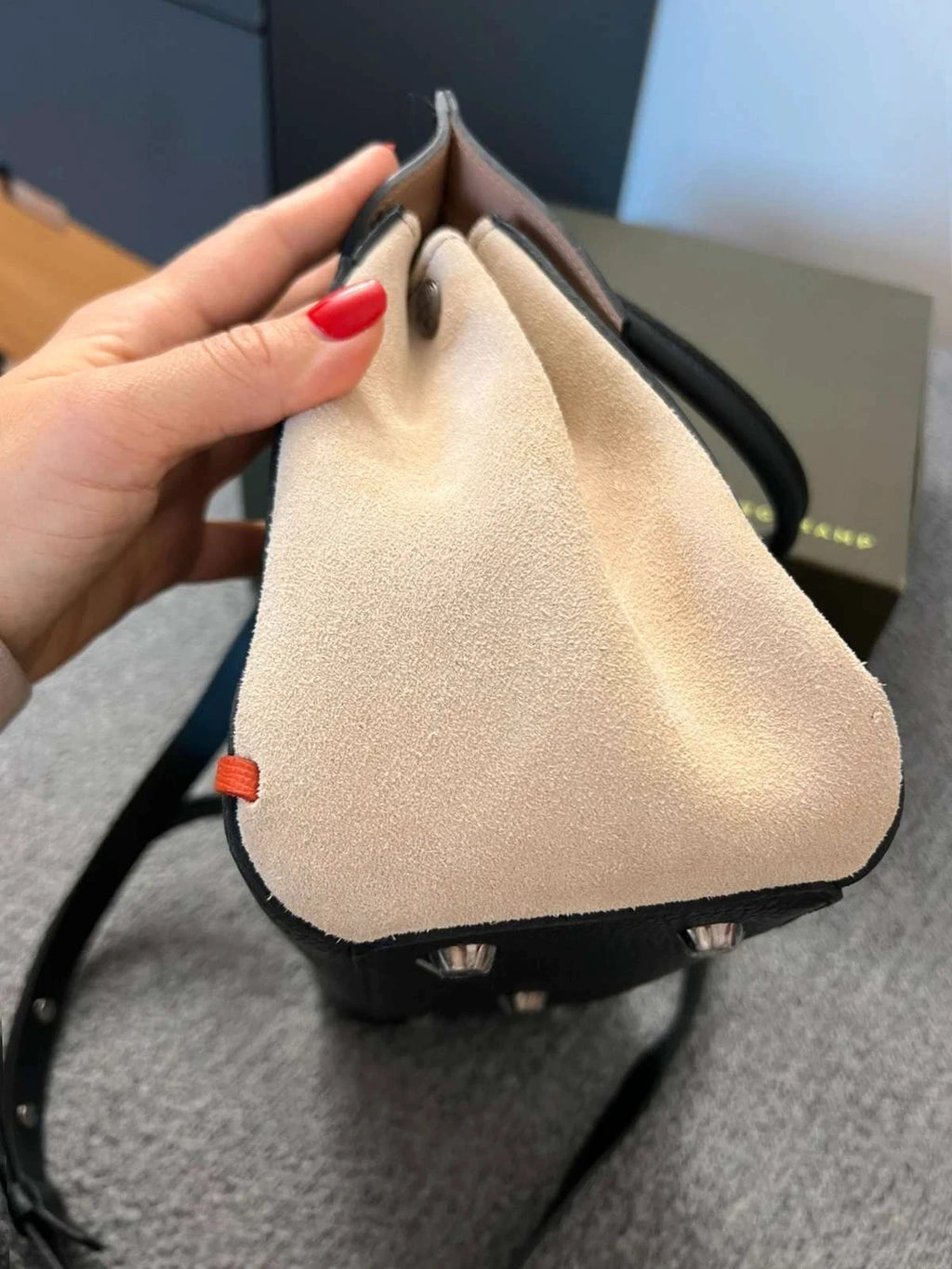 Longchamp Madeleine Tribu new suede leather bag - view 7