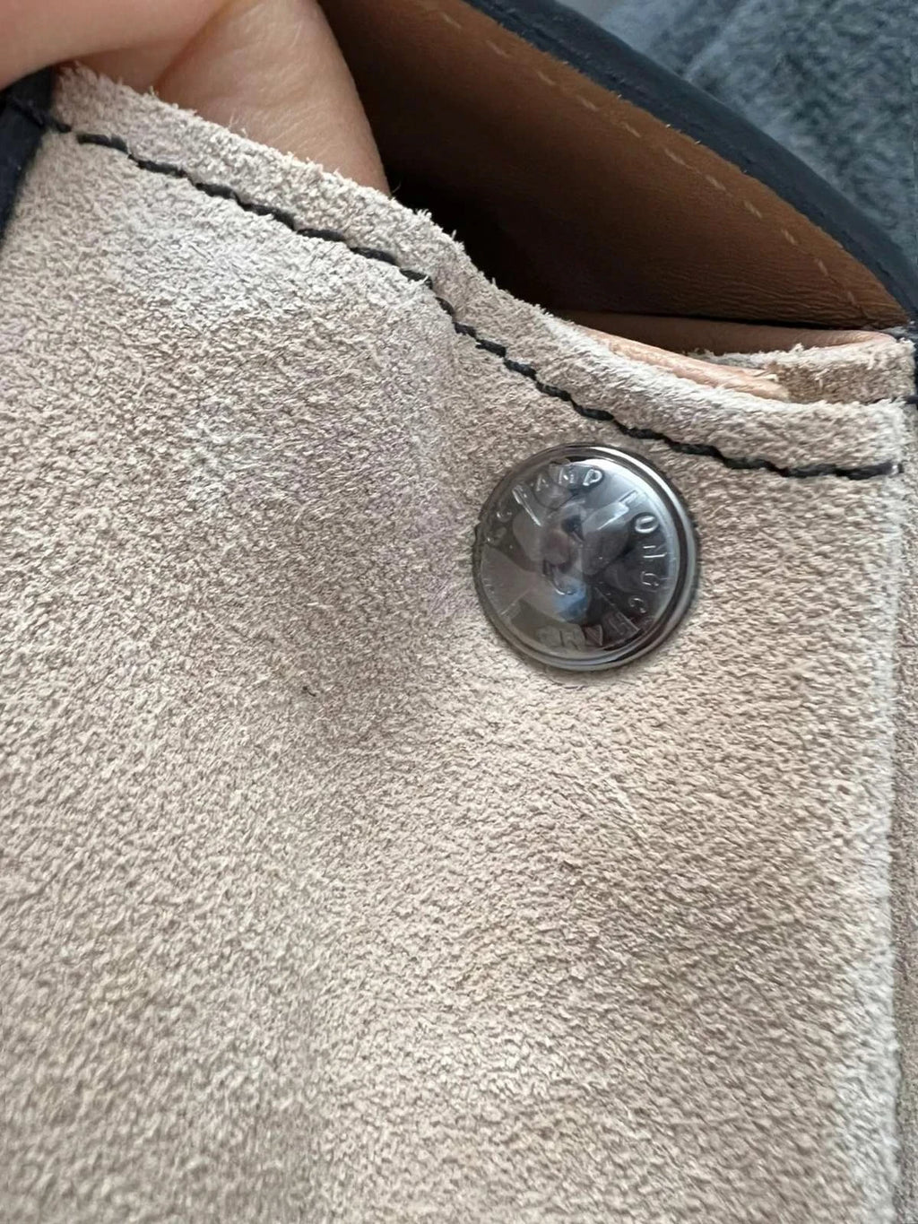 Longchamp Madeleine Tribu new suede leather bag - view 8