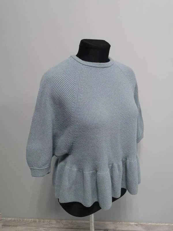 Red Valentino sky blue wool top sweater - view 3
