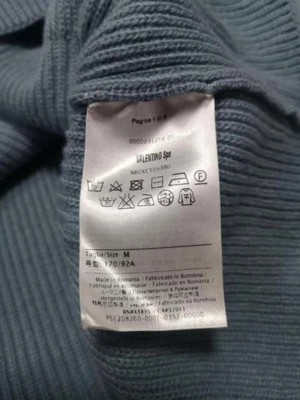 Red Valentino sky blue wool top sweater - view 5