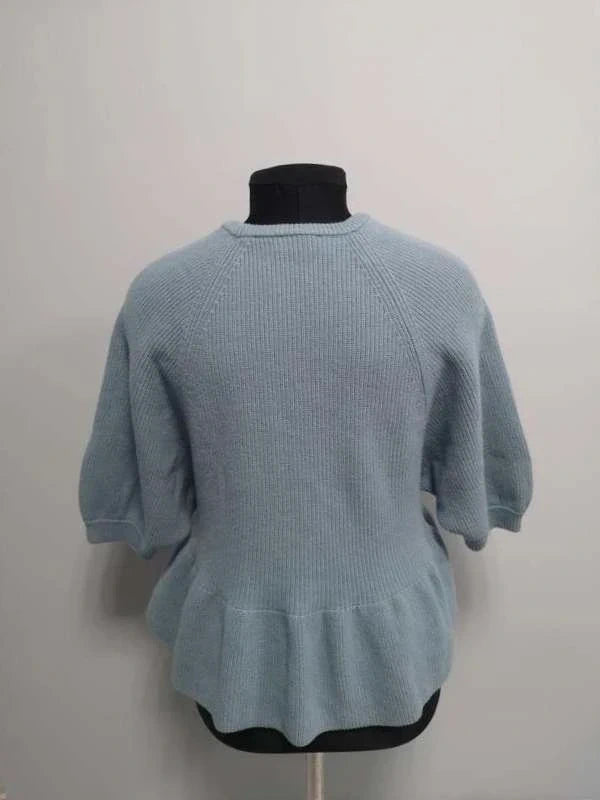 Red Valentino sky blue wool top sweater - view 2