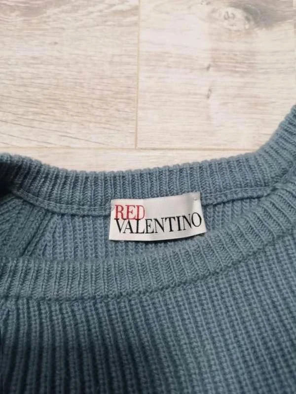 Red Valentino sky blue wool top sweater - view 4