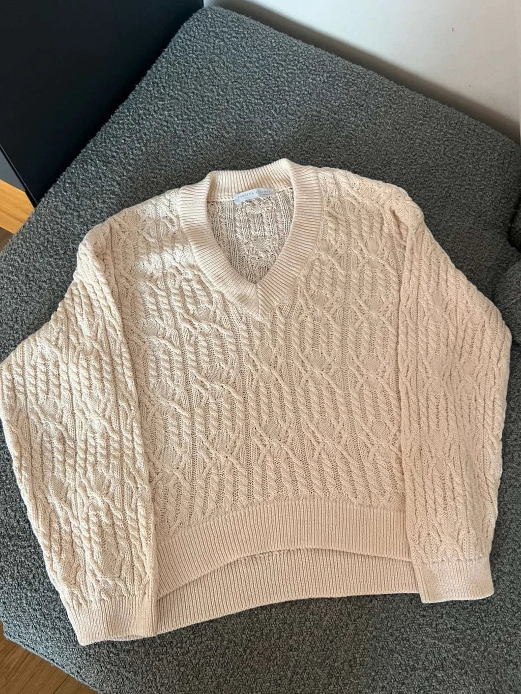 Fabiana Filippi cream cotton jumper
