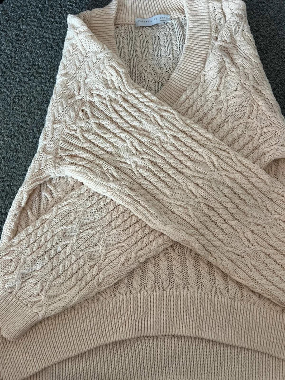 Fabiana Filippi cream cotton jumper - view 6