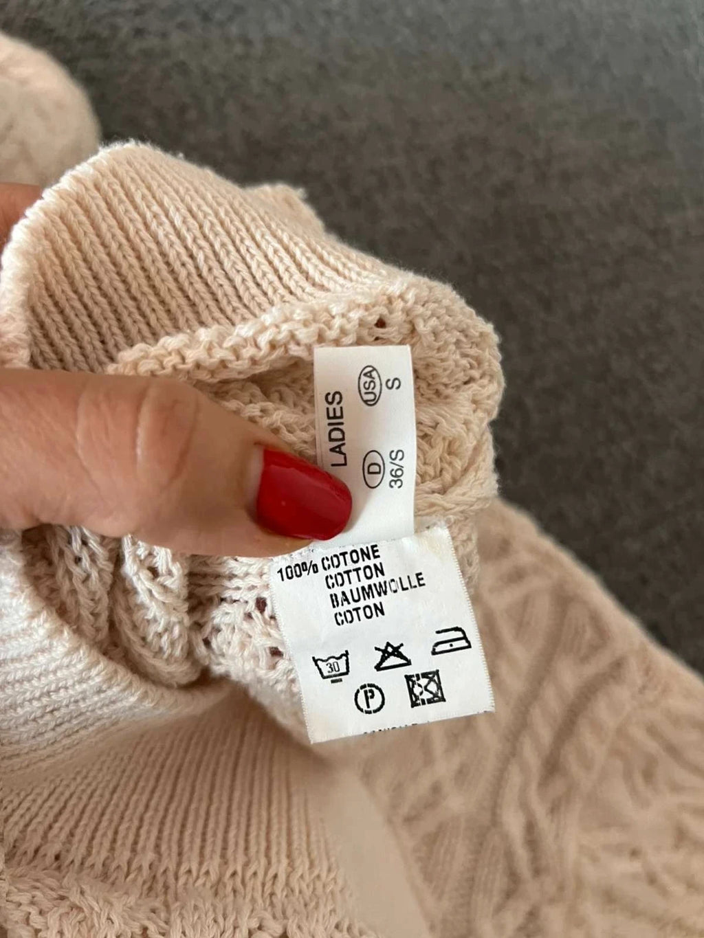 Fabiana Filippi cream cotton jumper - view 11