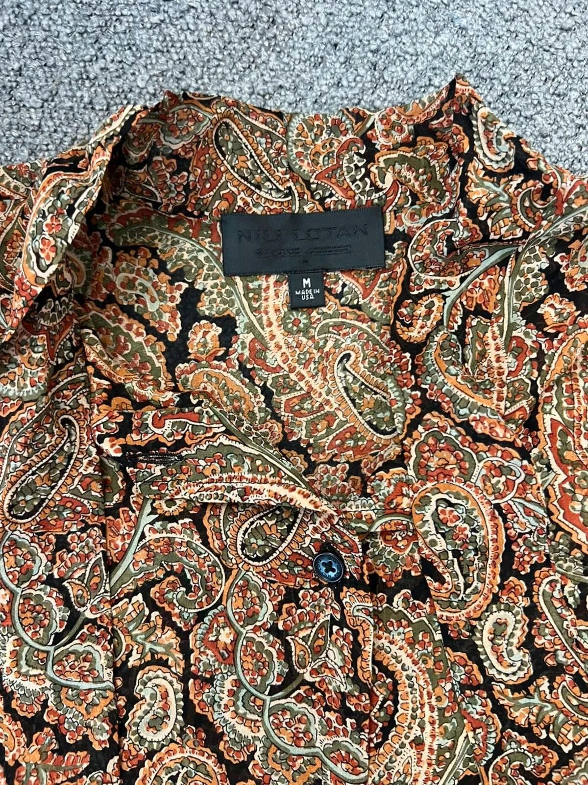 Nili Lotan new silk blouse with a bow - view 2