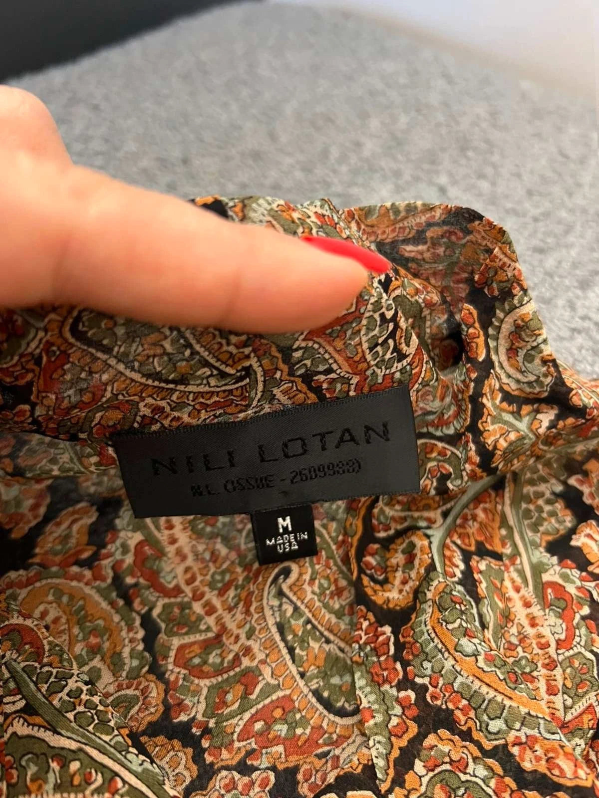 Nili Lotan new silk blouse with a bow - view 3