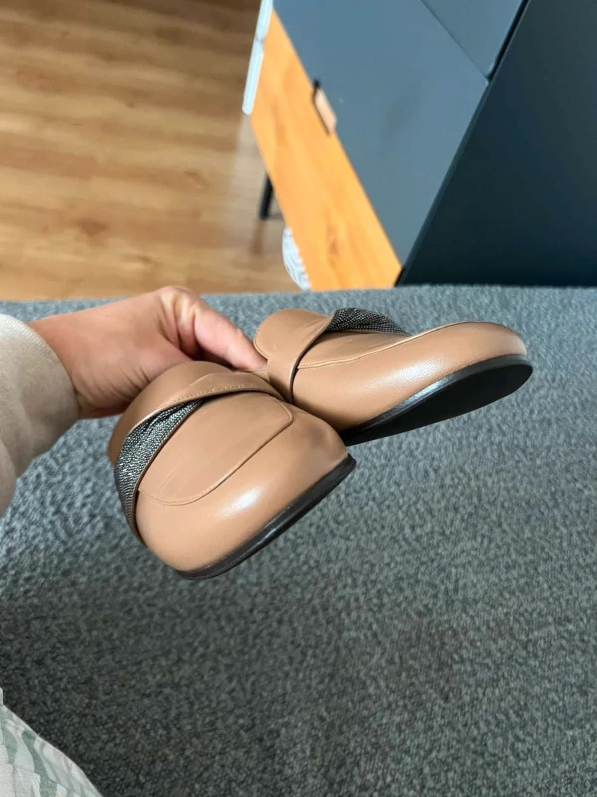 Fabiana Filippi new beige loafers - view 9