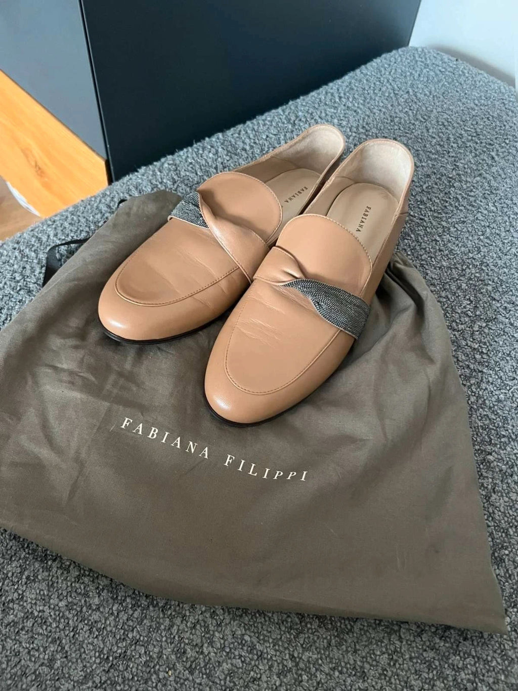 Fabiana Filippi new beige loafers - view 2
