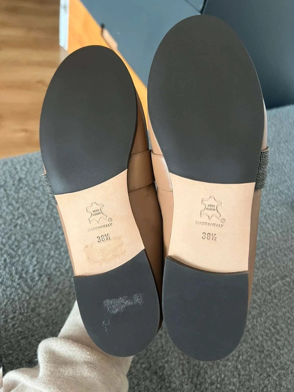 Fabiana Filippi new beige loafers - view 8