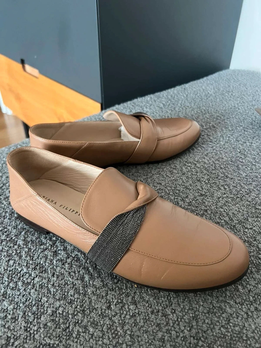Fabiana Filippi new beige loafers - view 4