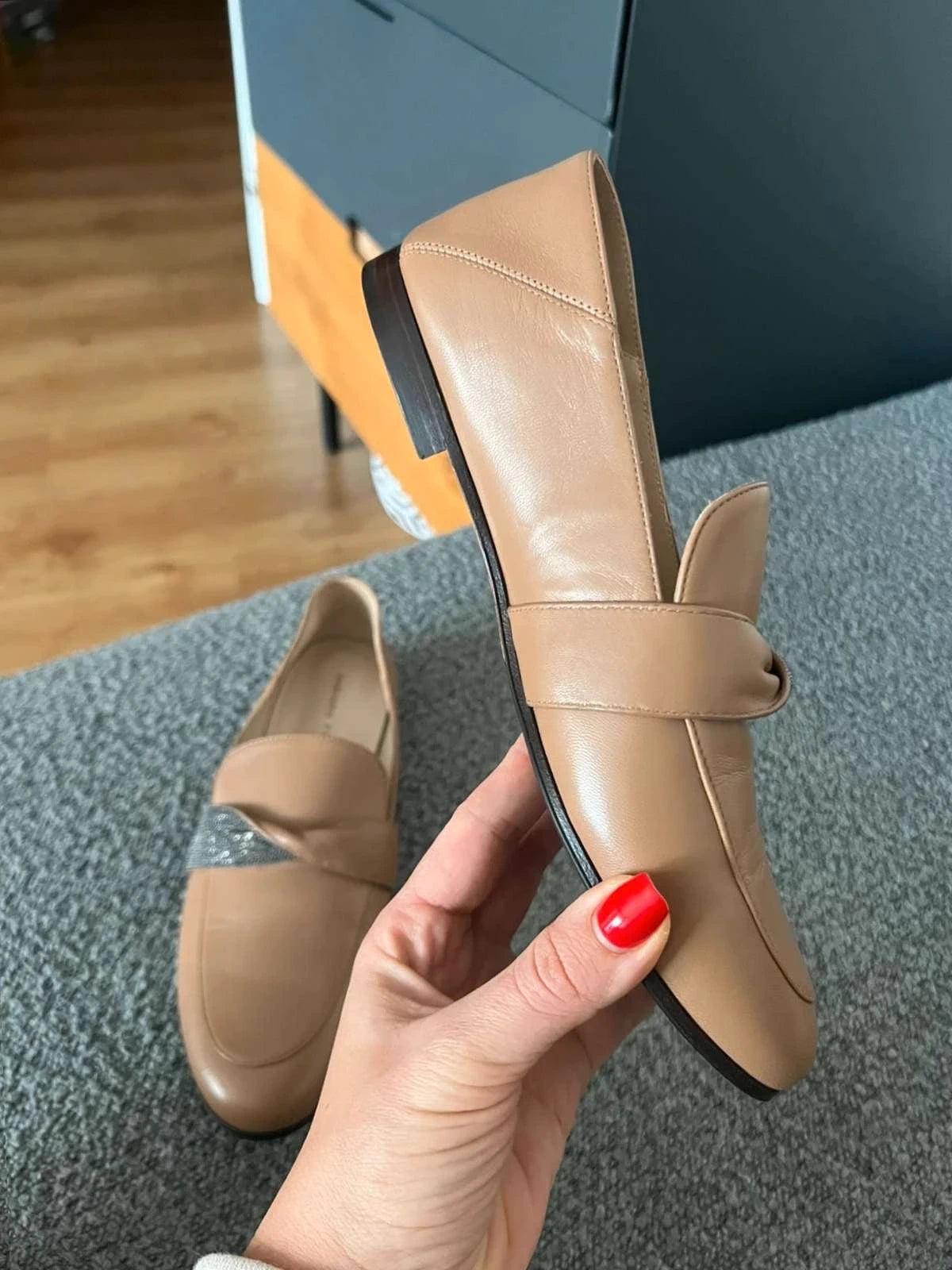 Fabiana Filippi new beige loafers - view 10