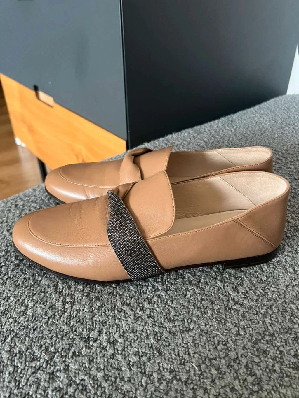 Fabiana Filippi new beige loafers - view 3