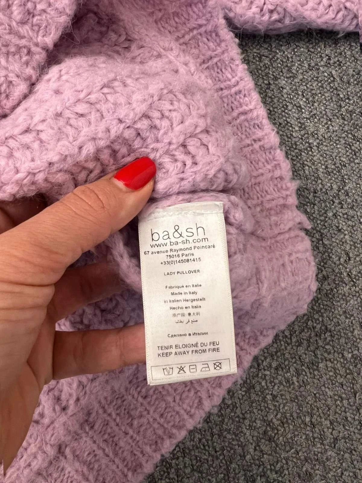 Ba&sh alpaca pastel sweater - view 7