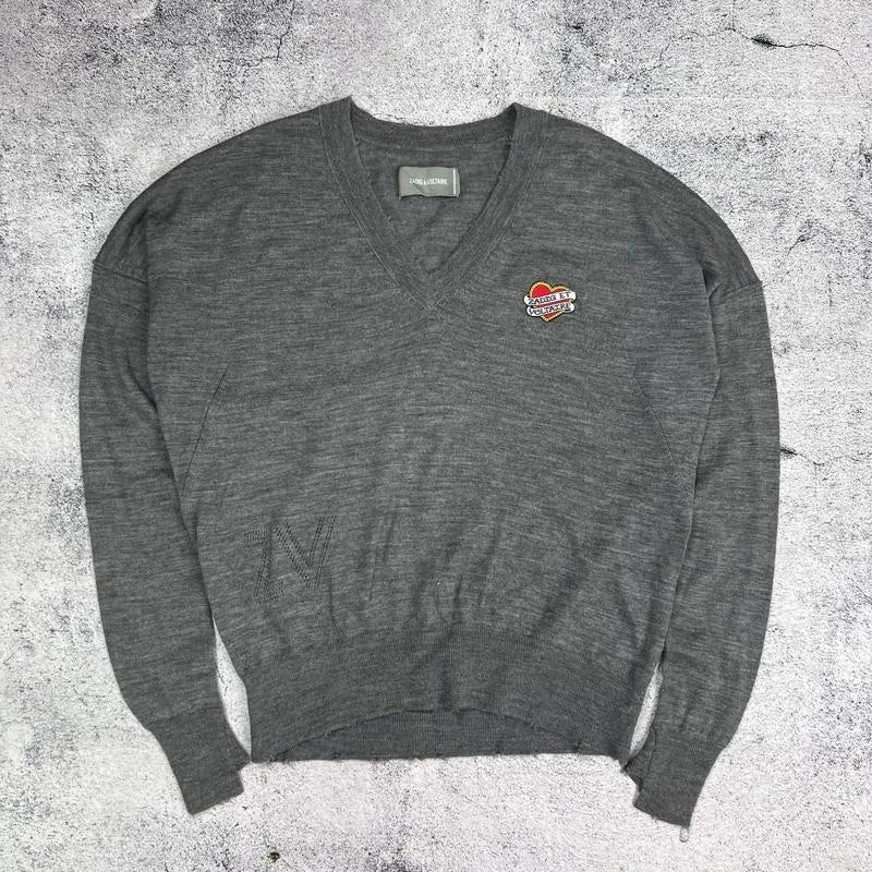 Zadig & Voltaire grey wool jumper sweater