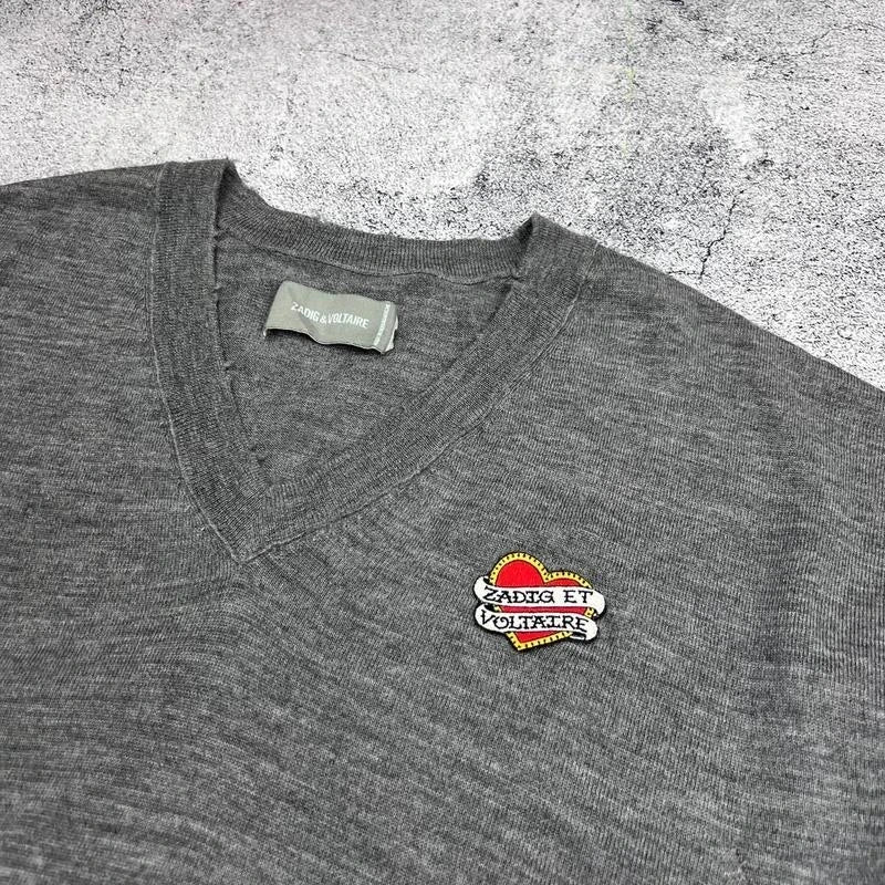Zadig & Voltaire grey wool jumper sweater - view 3