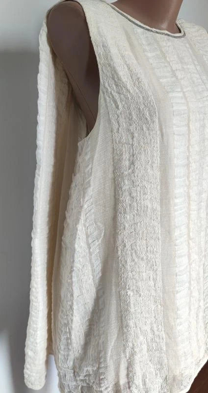 Fabiana Filippi cotton linen top - view 2