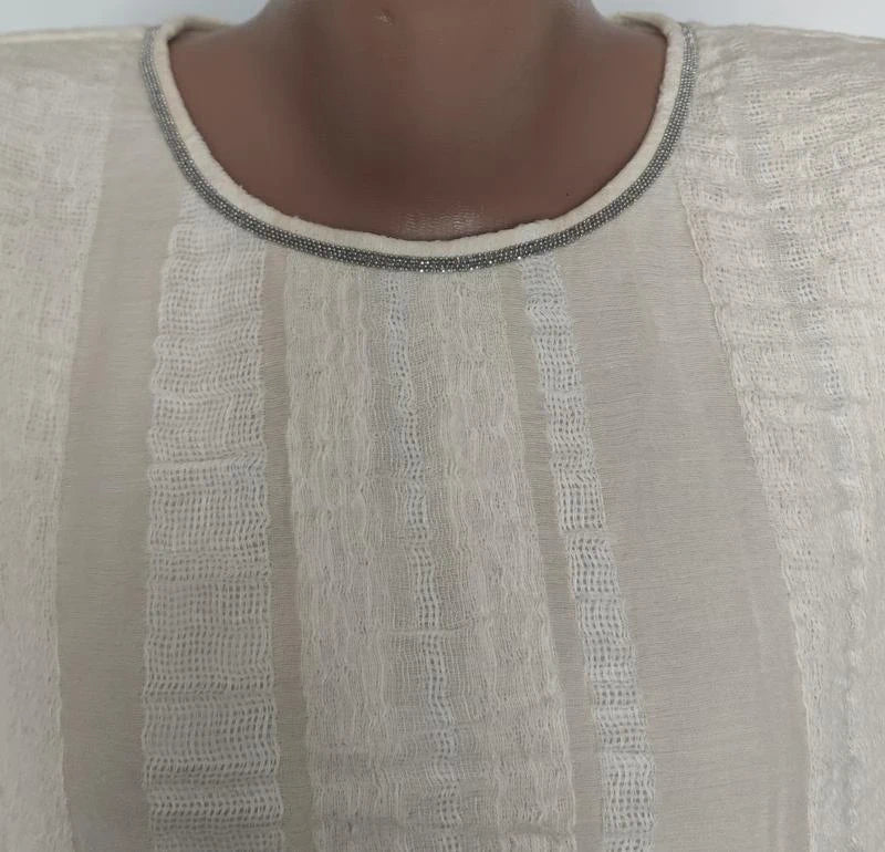 Fabiana Filippi cotton linen top - view 3