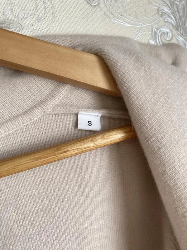 Allude cream wool cashmere coat cardigan - view 7