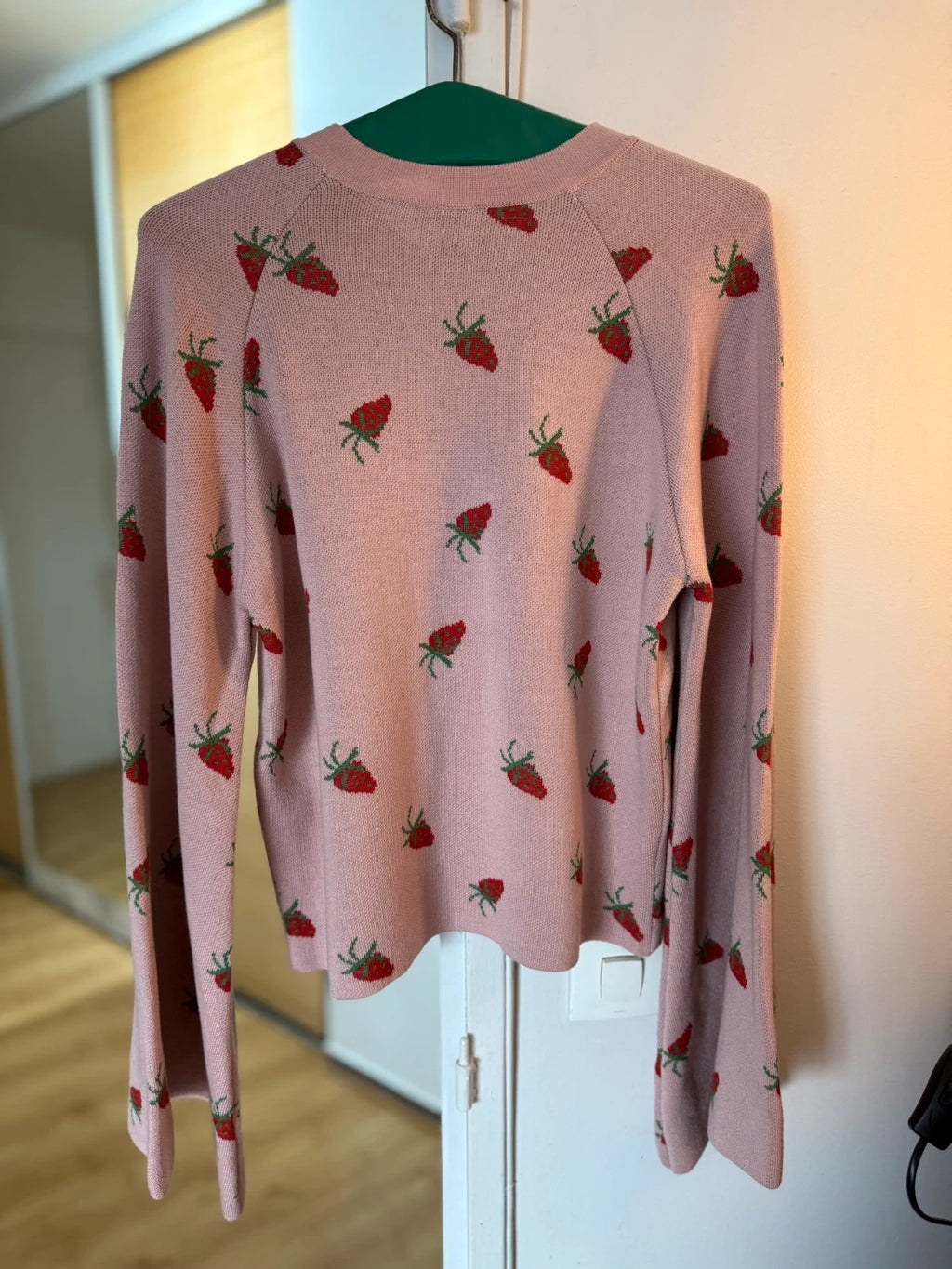 Vivetta cotton wool pink strawberry sweater - view 9