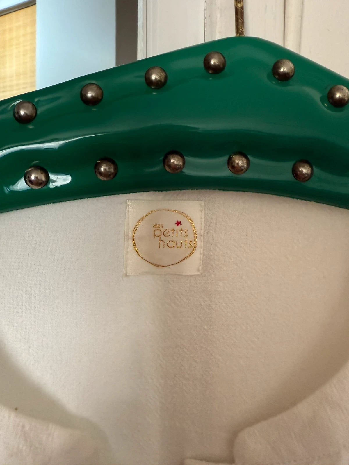 Des Petits Hauts simille white embroidered blouse - view 5