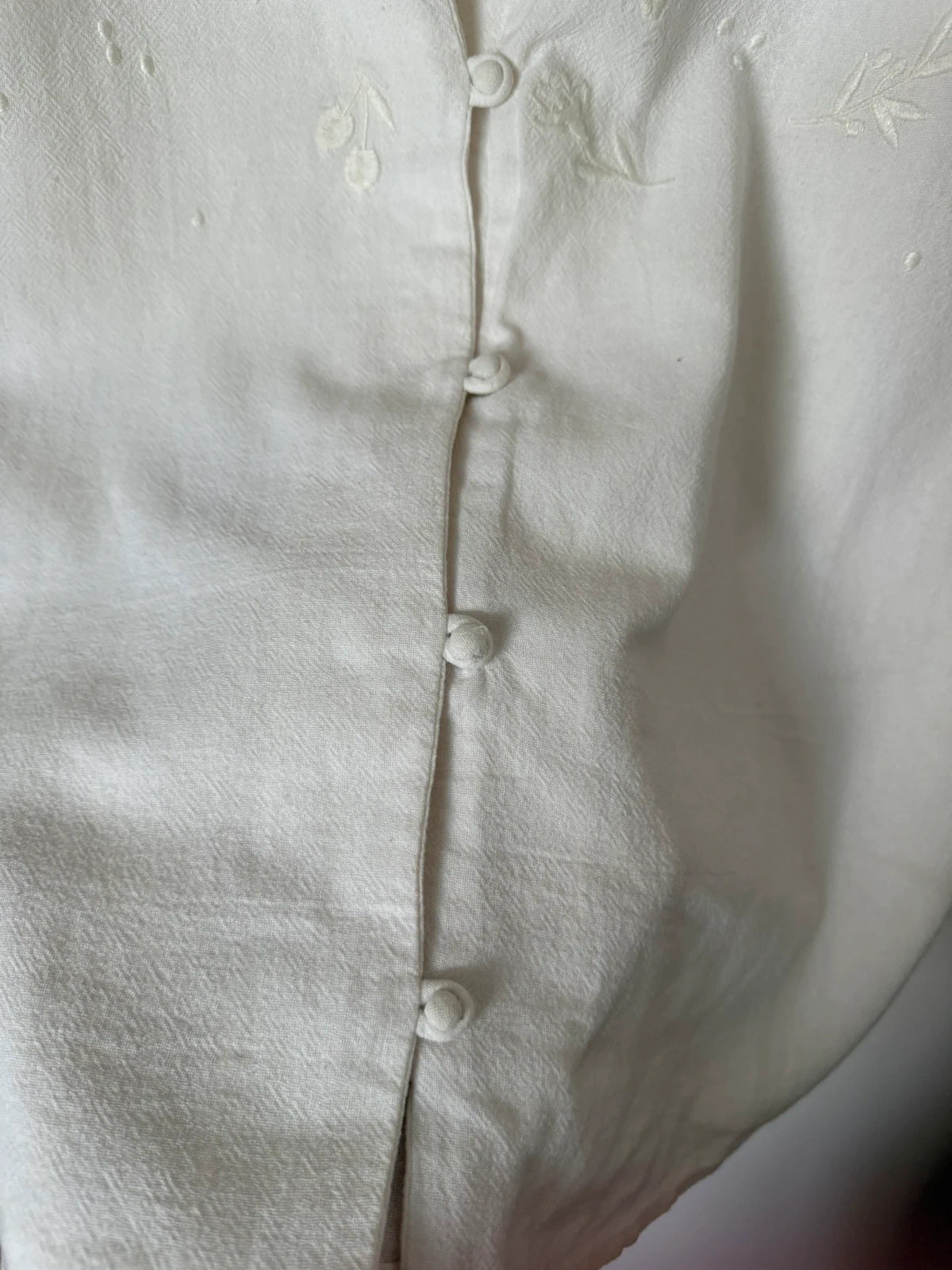 Des Petits Hauts simille white embroidered blouse - view 6