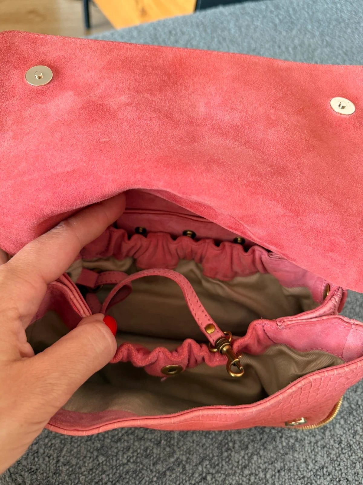 Jérôme Dreyfuss pink leather crossbody bag - view 10