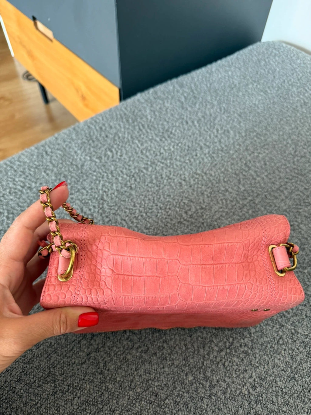 Jérôme Dreyfuss pink leather crossbody bag - view 3