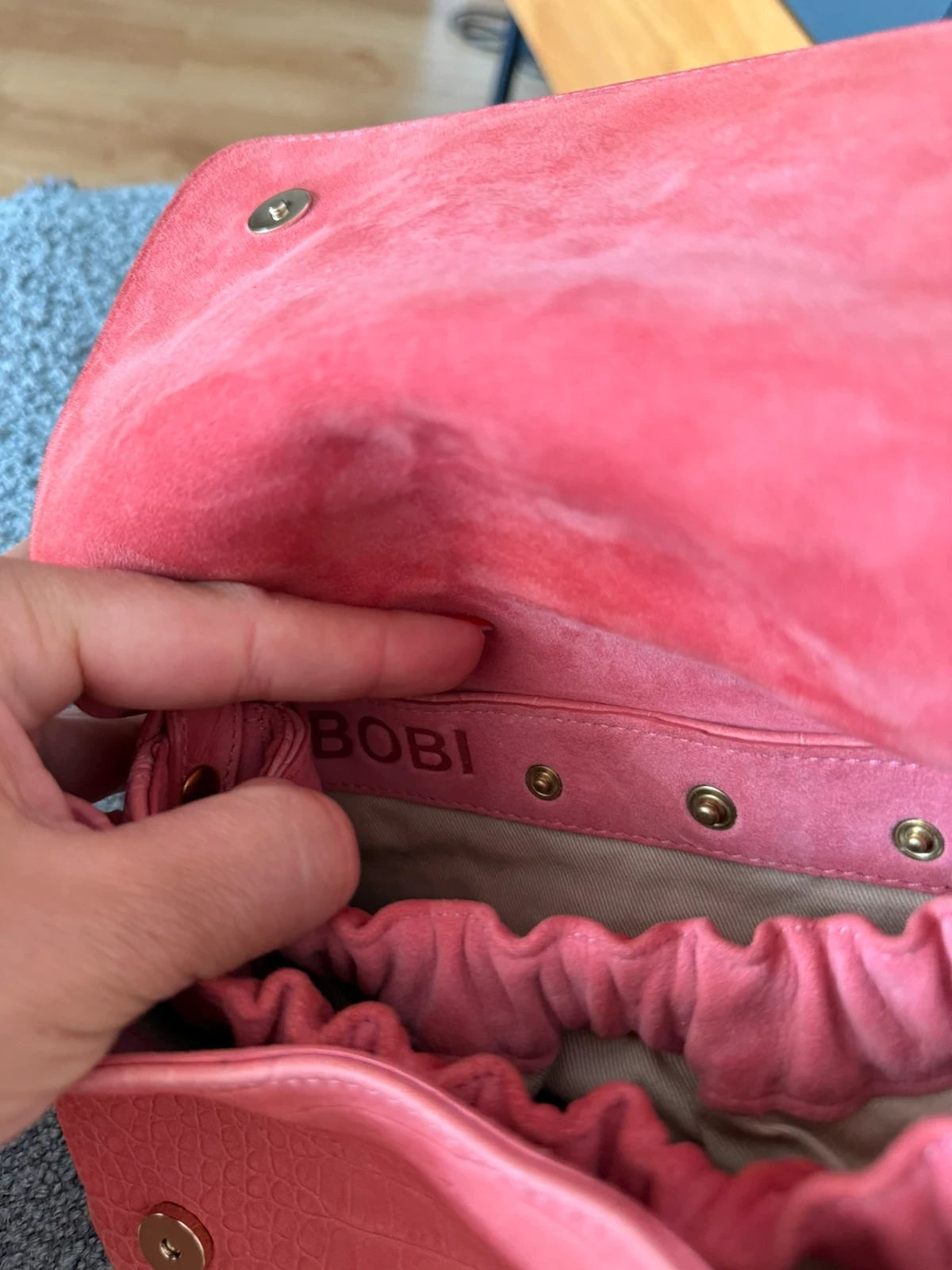 Jérôme Dreyfuss pink leather crossbody bag - view 9