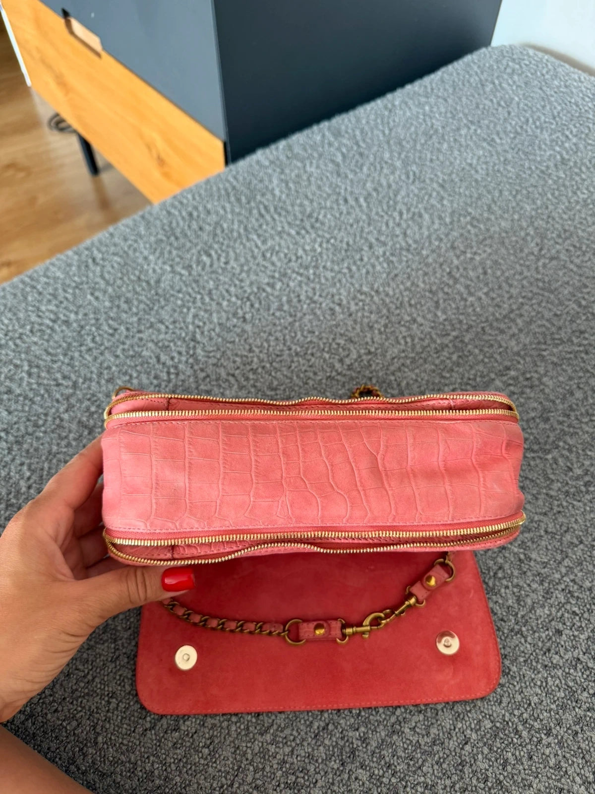 Jérôme Dreyfuss pink leather crossbody bag - view 4