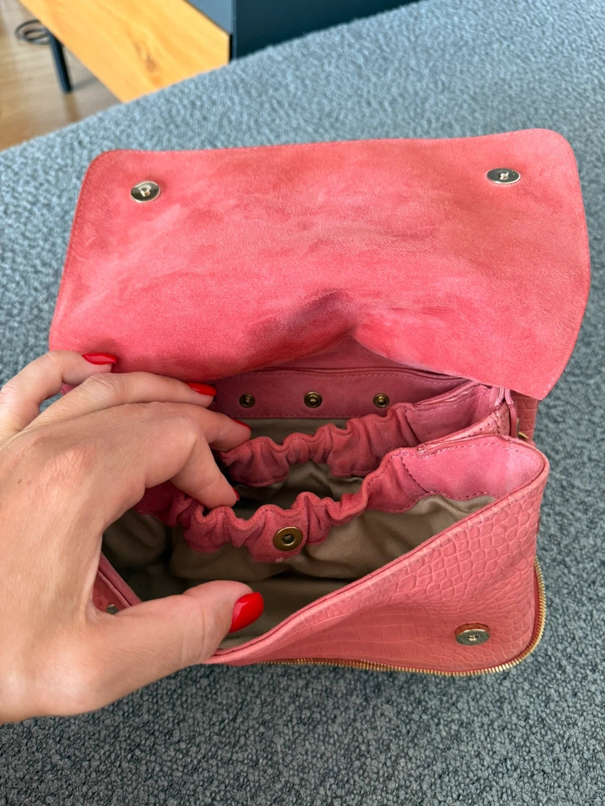Jérôme Dreyfuss pink leather crossbody bag - view 8