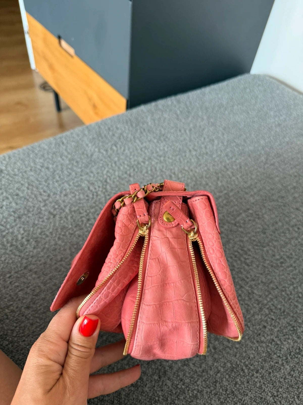 Jérôme Dreyfuss pink leather crossbody bag - view 5