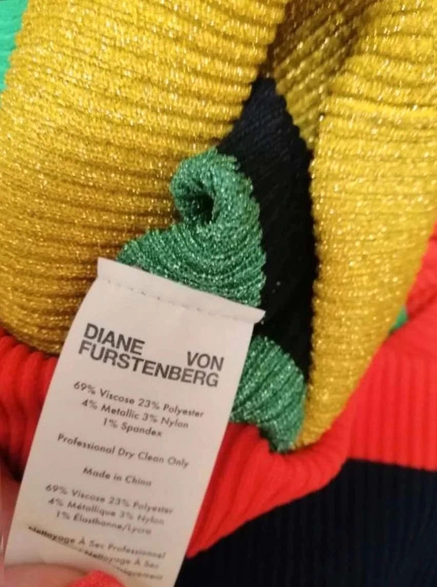 Diane von Furstenberg colourful long stretchy dress - view 6