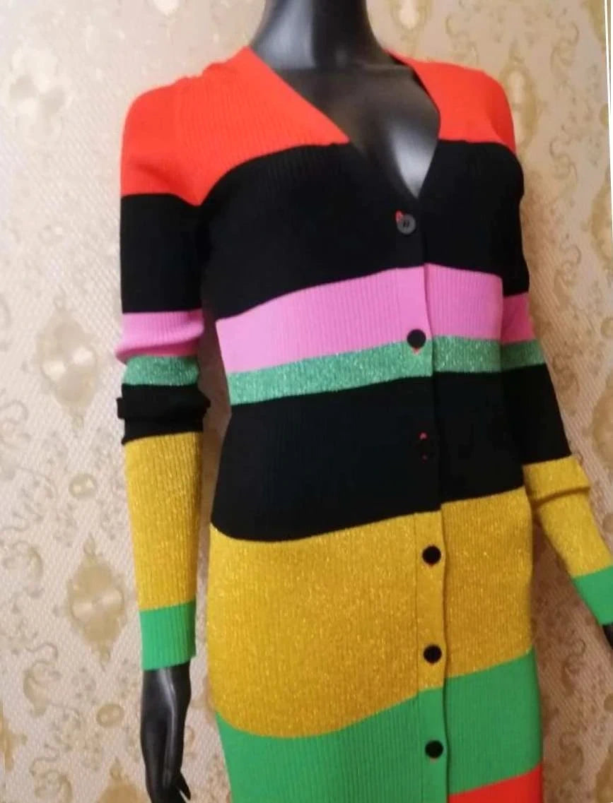 Diane von Furstenberg colourful long stretchy dress - view 4