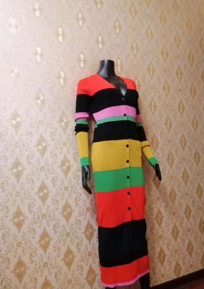 Diane von Furstenberg colourful long stretchy dress - view 2