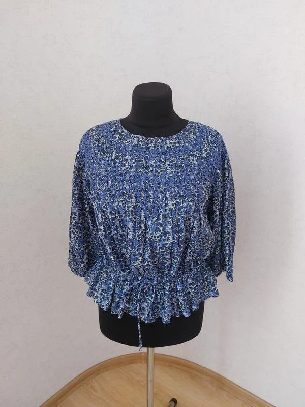 Ba&sh viscose cotton embroidered blouse