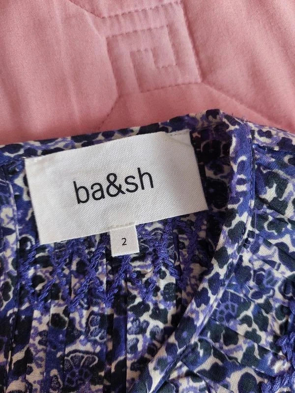 Ba&sh viscose cotton embroidered blouse - view 5