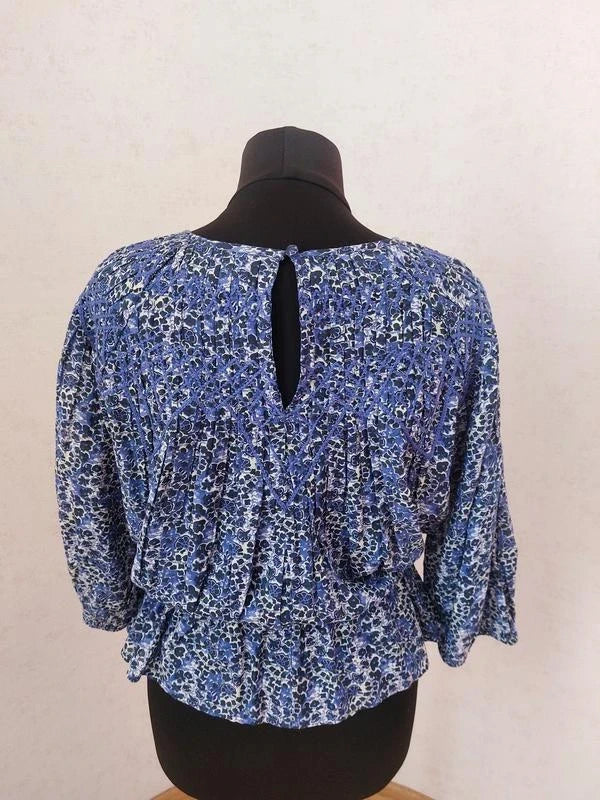 Ba&sh viscose cotton embroidered blouse - view 4