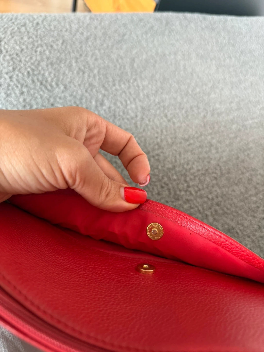 Longchamp vintage red leather bag - view 5