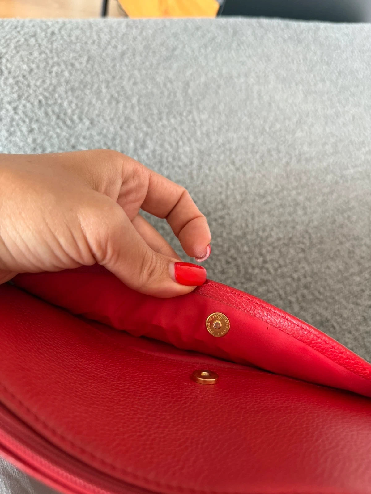 Longchamp vintage red leather bag - view 5