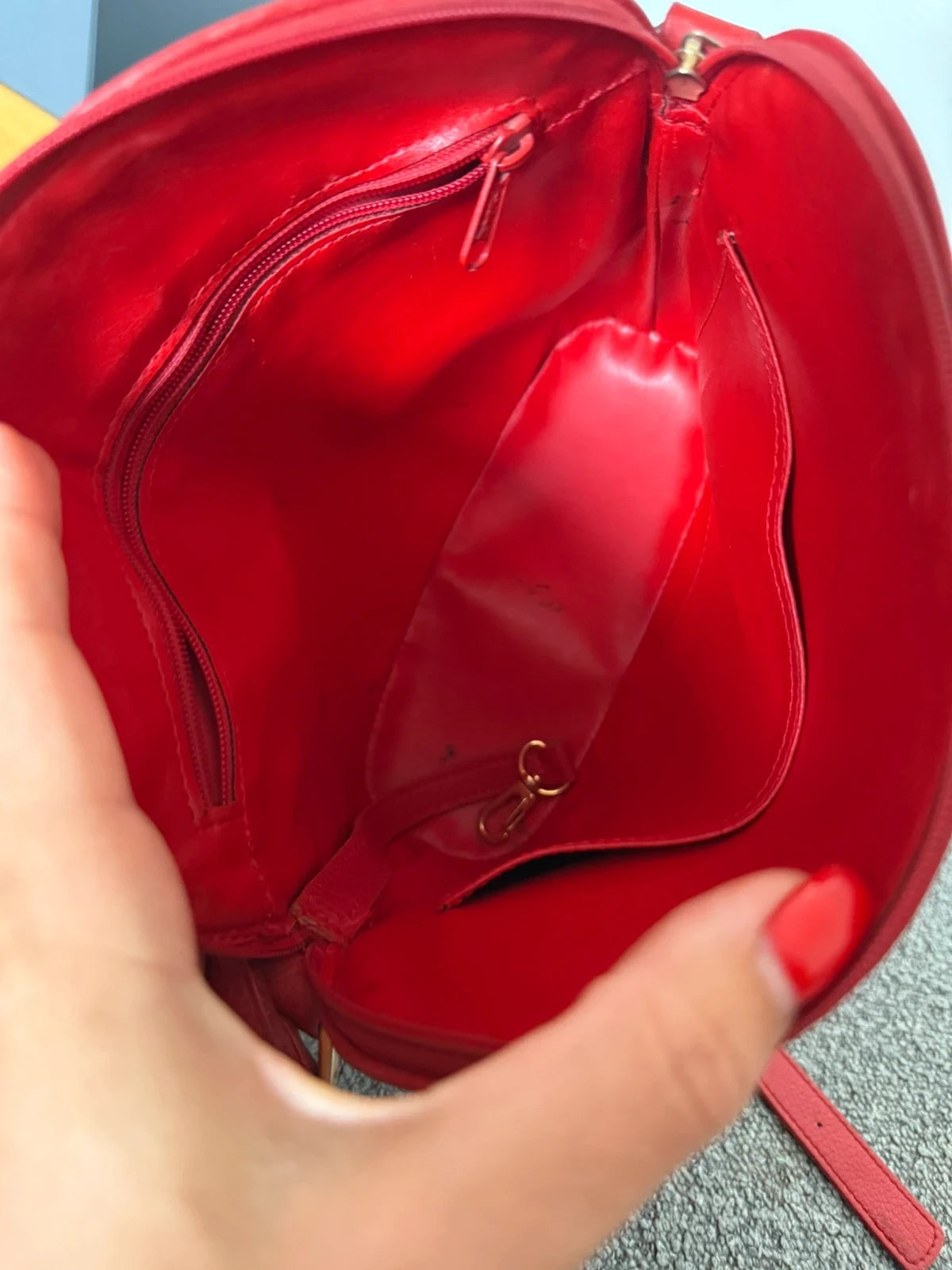 Longchamp vintage red leather bag - view 15