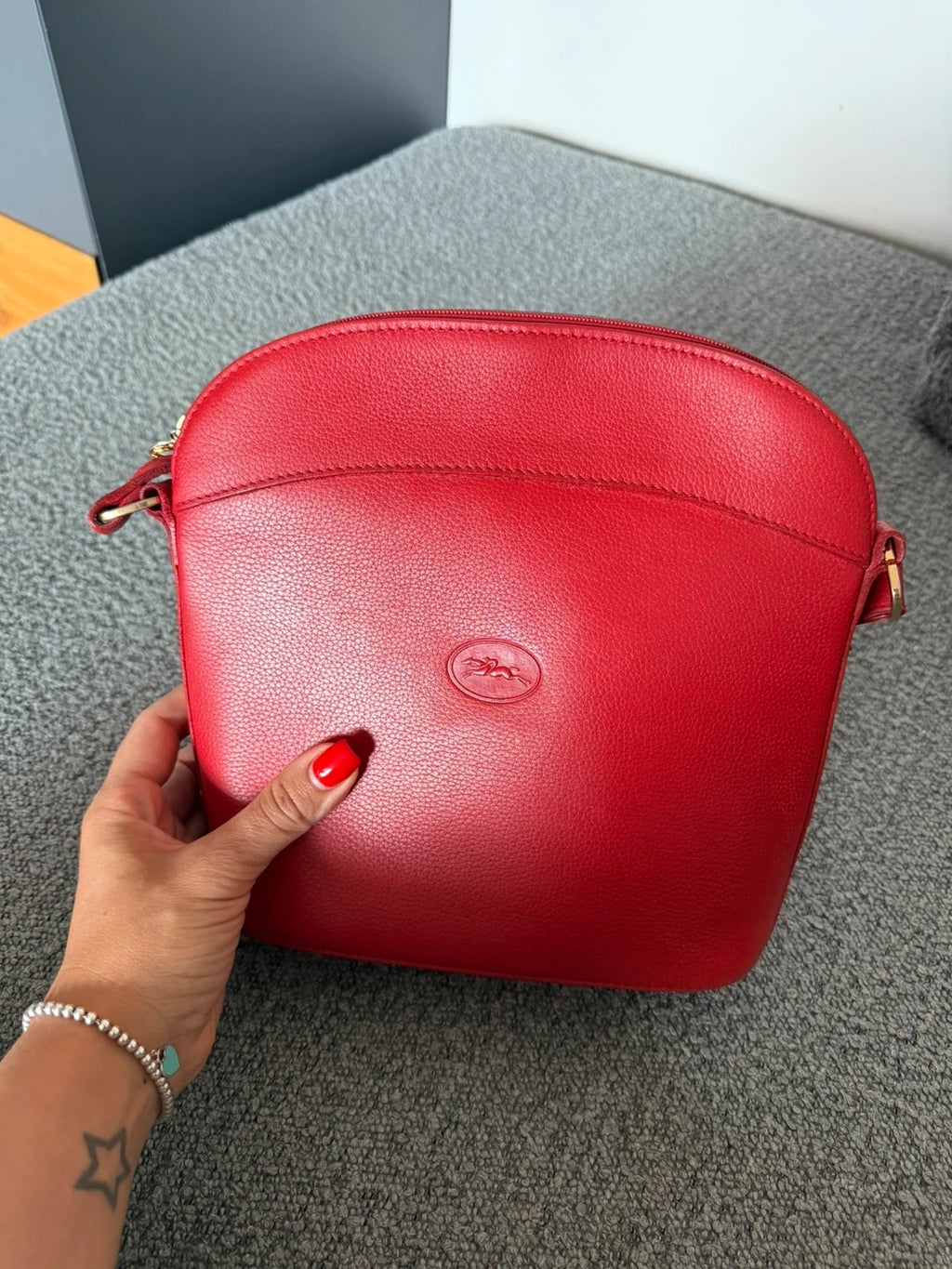 Longchamp vintage red leather bag - view 3