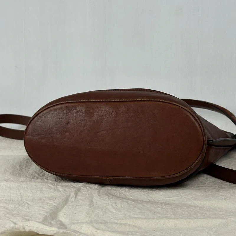 Longchamp 3D brown cognac leather bag - view 6