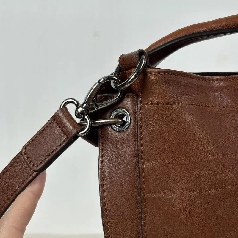 Longchamp 3D brown cognac leather bag - view 4